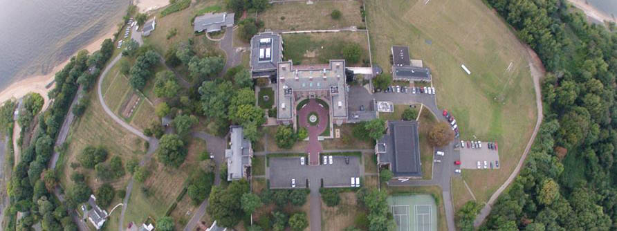 Aerial Webb Campus fisheye