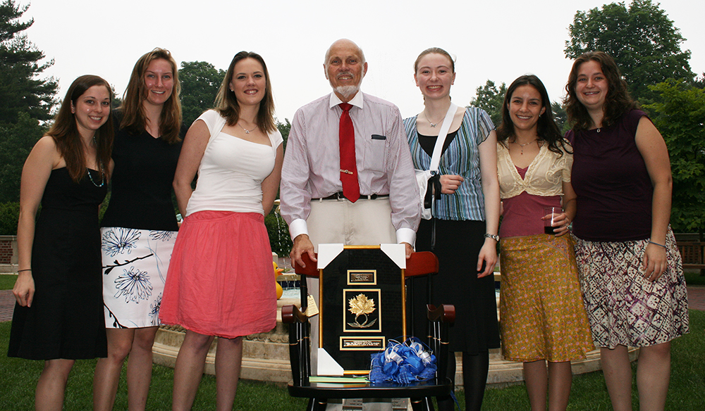 Johanna at Professor Stephan's Retirement in 2007