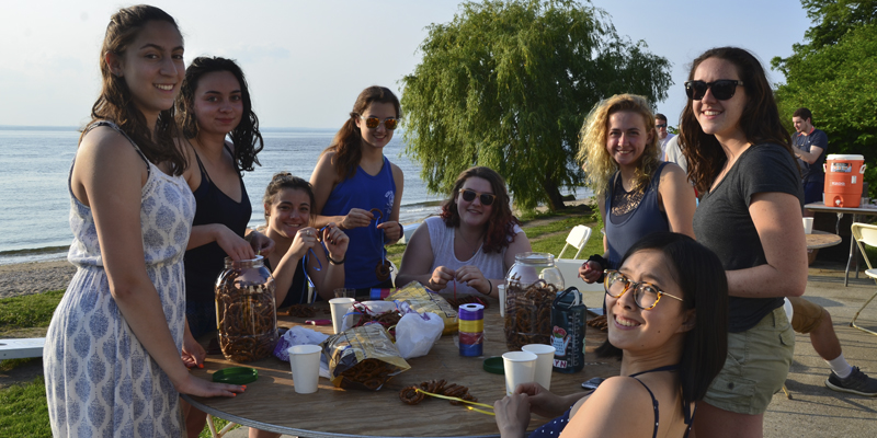 Webb students at the Yacht Club Social