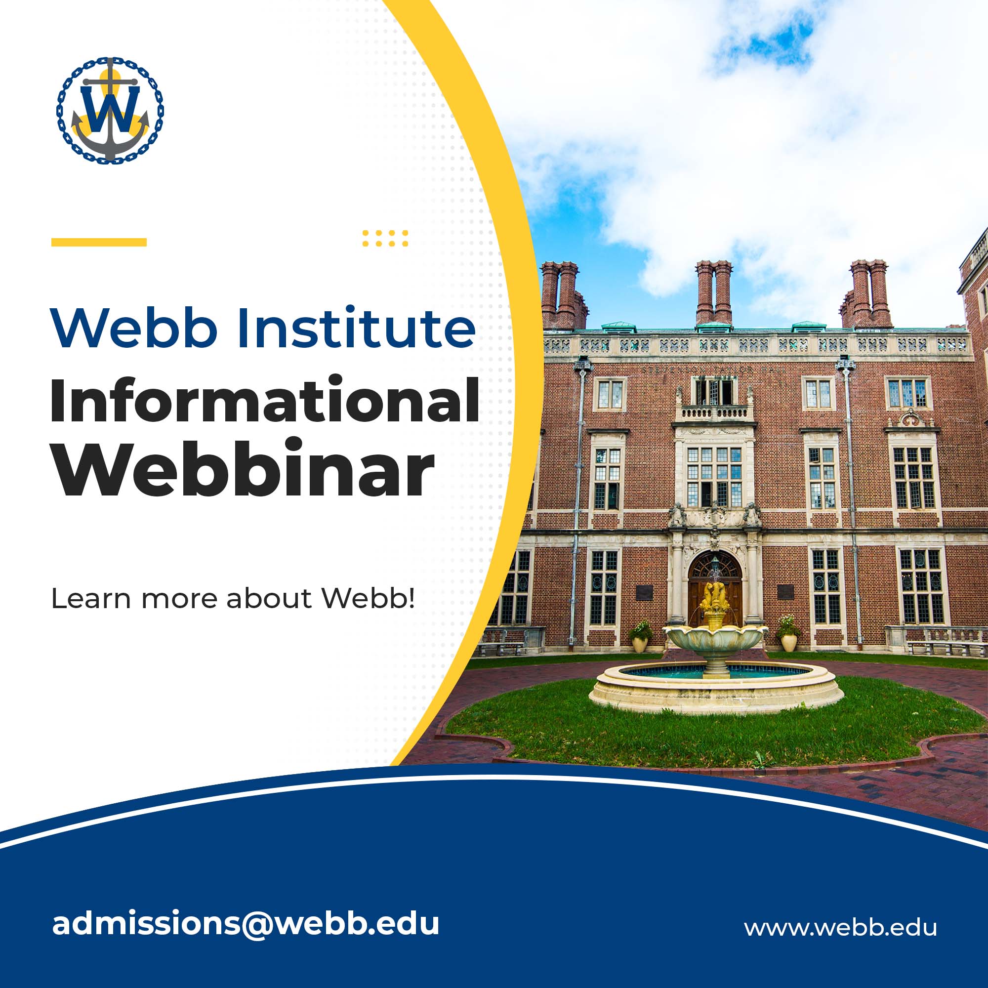 Informational WEBBinar at Webb Institute